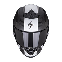 Scorpion Exo R1 Carbon Air Mg Helmet Black White