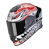 Casque Scorpion Exo R1 Evo Air Zaccone Gris Brillant