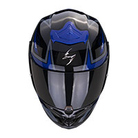 Scorpion Exo R1 Evo Air Gaz Nero Opaco Blu