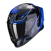 Scorpion Exo R1 Evo Air Gaz Nero Opaco Blu