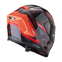 Scorpion EXO R1 Evo Air Gaz negro opaco rojo - 3