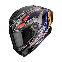 Casque Scorpion Exo Race Air Move On bleu orange