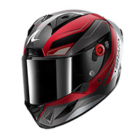 Casco Shark Aeron Mekarium rojo