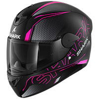 Shark D-skwal 2 Cadium Mat Helmet Black Pink Lady