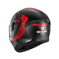 Casque Shark D-Skwal 2 Atraxx Mat rouge anthracite - 2