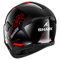 シャーク D-スクワル 2 カディウム ヘルメット ブラック レッド