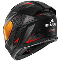 Shark D-Skwal 3 Blast-R マット ヘルメット ブラック レッド - 2