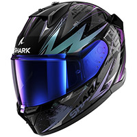 Casco Shark D-Skwal 3 Blast-R nero verde glitter