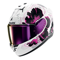 Casco Shark D-Skwal 3 Mayfer blanco violeta brillo