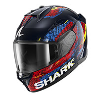 Casco Shark D-Skwal 3 Speed-Vib azul rojo