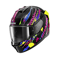 Casco Shark D-Skwal 3 Fawn viola giallo