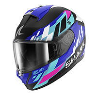 Casco Shark Ridill 2 Raceblock Mat blu viola