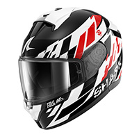 Casco Shark Ridill 2 Raceblock bianco rosso
