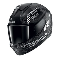 Casco Shark Ridill 2 Molokai Mat Bianco Argento