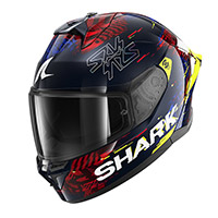 Casco Shark Skwal Cup Speed Vib azul rojo amarillo