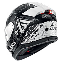 Shark Skwal i3 ヘルキャット ヘルメット ブラック クローム シルバー - 2