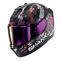 Shark Skwal I3 Hellcat Mat Helmet Purple