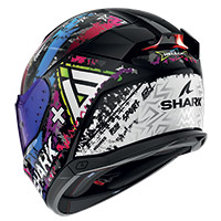 Casco Shark Skwal I3 Hellcat Nero Cromo Blu - img 2