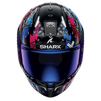 Casque Shark Skwal i3 Hellcat noir chrome bleu - 3