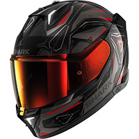 Casque Shark Skwal I3 Linik Noir Anthracite Rouge