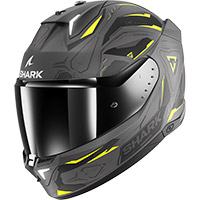 Casco Shark Skwal I3 Linik Mat Antracite Giallo