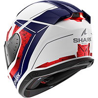 Shark Skwal i3 ラード ヘルメット ホワイト レッド - 2