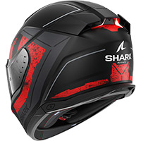 Shark Skwal I3 Rhad Mat Helmet Black Red - 2