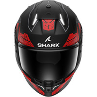 Casque Shark Skwal i3 Rhad Mat noir rouge - 3