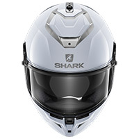 Shark Spartan Gt Bcl Micr Blank Helmet White - 3