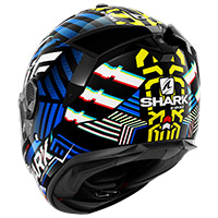 Shark Spartan Gt E-brake Helmet Black Yellow Blue