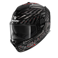 Shark Spartan Gt E-brake Mat Helmet Black Red
