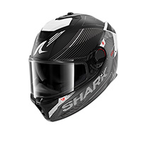 Casque Shark Spartan GT Pro Carbon Axium Mat blanc