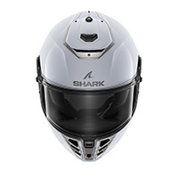 Casque Shark Spartan RS Blank blanc argent - 3