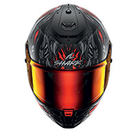 Shark Spartan RS シャイタン マット ヘルメット レッド - 3