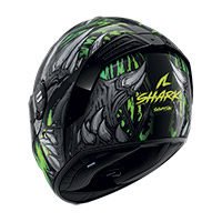 Casco Shark Spartan RS Shaytan negro verde