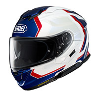 Shoei GT Air 3 Realm TC-10ヘルメット ホワイト ブルー レッド