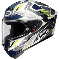 Shoei X-spr Pro Escalate Tc2 Helmet Blue Yellow