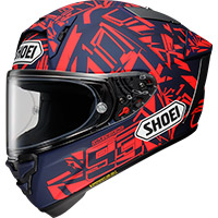 Shoei X-SPR プロ マルケス ダズル TC-10 ヘルメット レッド