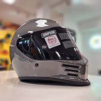 Simpson Speed 2206 Helmet Armor Allure Silver - 3