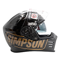 Simpson Venom 22.06 Logo St Helmet Black Glossy
