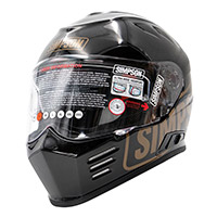 Simpson Venom 22.06 Logo St Helmet Black Glossy