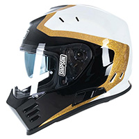 Casco Simpson Venom Tanto negro tangol blanco - 2