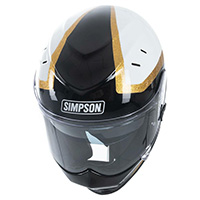 Casque Simpson Venom Tanto noir tangol blanc - 3