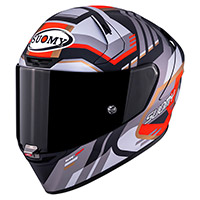 スオーミー SR-GP エボ インフラレッド マットグレー レッド ヘルメット