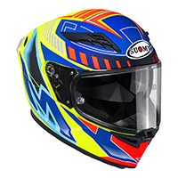 Casco Suomy Stellar 2 Deepspace amarillo opaco azul