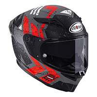 Casco Suomy Stellar 2 Entropy rojo opaco