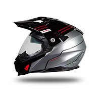 Ufo Aries 2206 Helmet Black Silver - 2