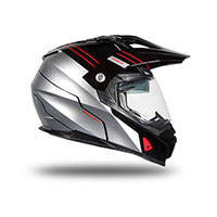 Ufo Aries 2206 Helmet Black Silver - 3