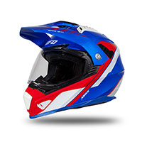 Casque Ufo Aries 2206 bleu rouge blanc