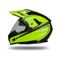 Casque Ufo Aries 2206 Noir Jaune Fluo